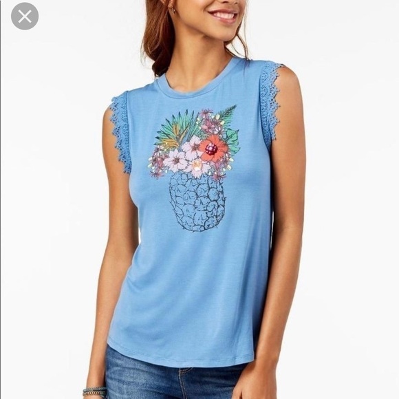 MEDIUM True Vintage Pineapple‎ Print - Picture 1 of 5